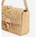 Petit Sac Moon En Raphia - Naturel