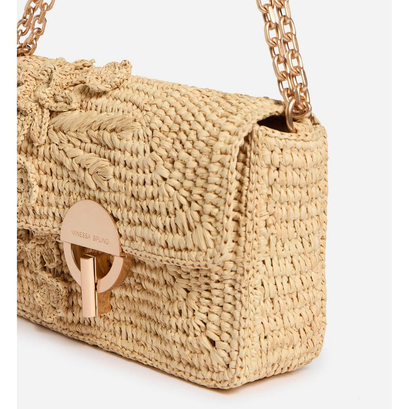 Petit Sac Moon En Raphia - Naturel
