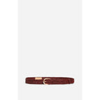 Ceinture Marron En Raphia 25Mm - Marron