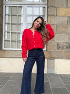 Charlie red cardigan