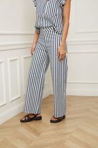 Pantalones Tim - Blanco/Azul