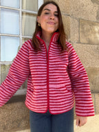 Veste polaire rayée Carmen