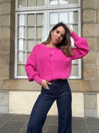 Cárdigan Irene Fucsia