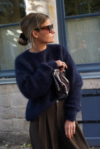 Maurice Mohair Navy Sweater