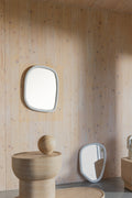 Looks M - Espejo - Madera de mango - Blanco roto