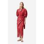 Jupe Drapee Ewa - Cerise
