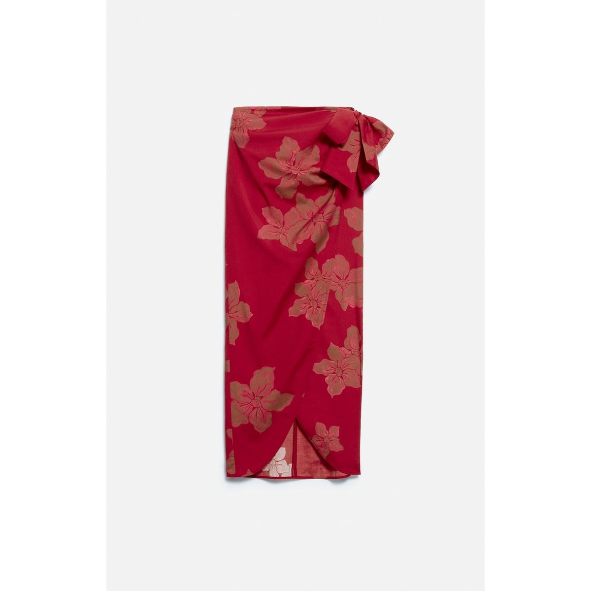 Jupe Drapee Ewa - Cerise