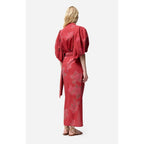 Jupe Drapee Ewa - Cerise