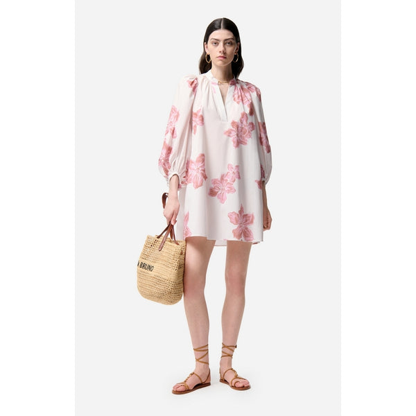 Kleid mit V-Ausschnitt Vanessa – Quarz