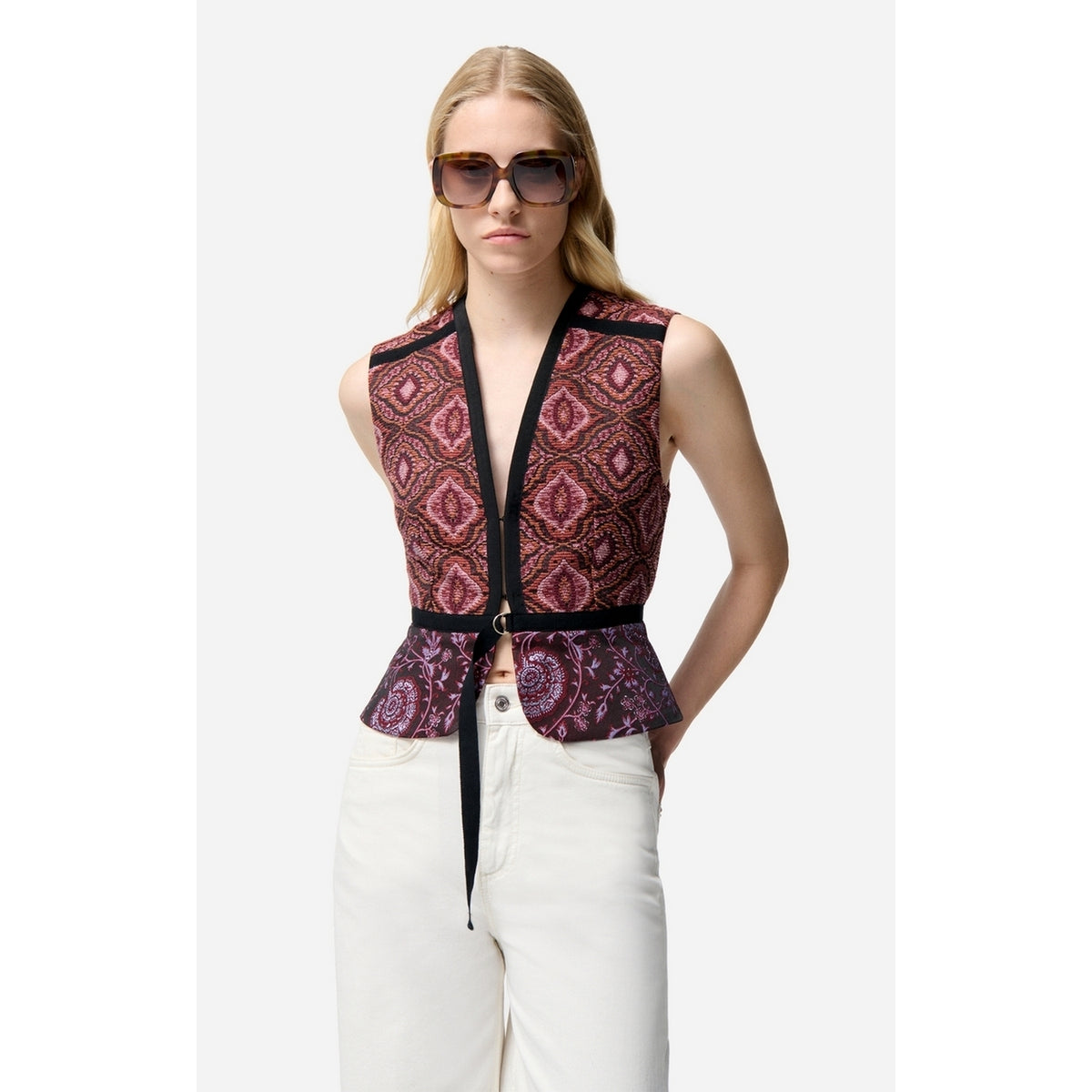 Gilet Filipo - Multico/Rose