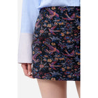 Tolmia Short Skirt - Black/Multicoloured