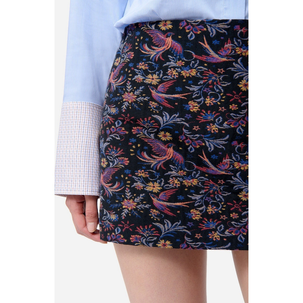 Tolmia Short Skirt - Black/Multicoloured