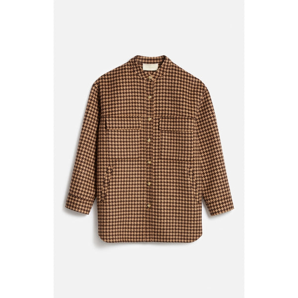 Langarmjacke Florian - Schwarz / Haselnussbraun