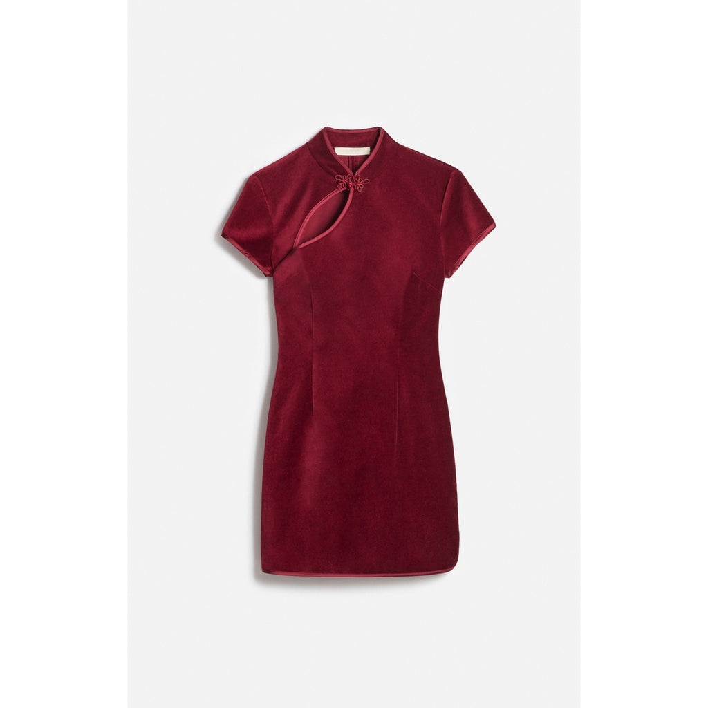 Robe Courte Fa - Cerise