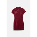 Robe Courte Fa - Cerise