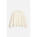 Pull Col Rond Folk - Ecru