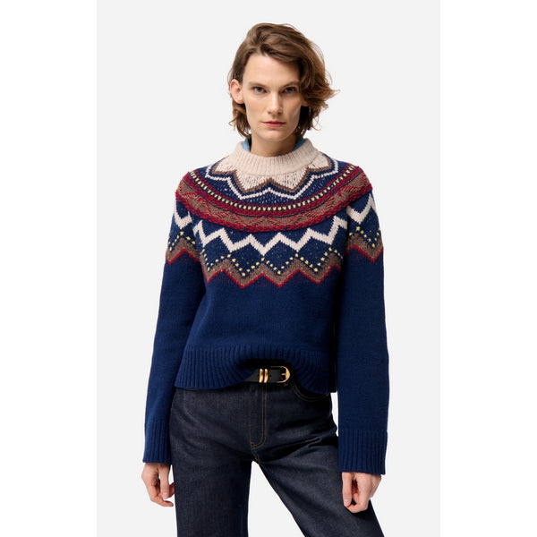Maglione Girocollo Fenicia - Navy