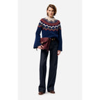 Pull Col Rond Fenicia - Marine