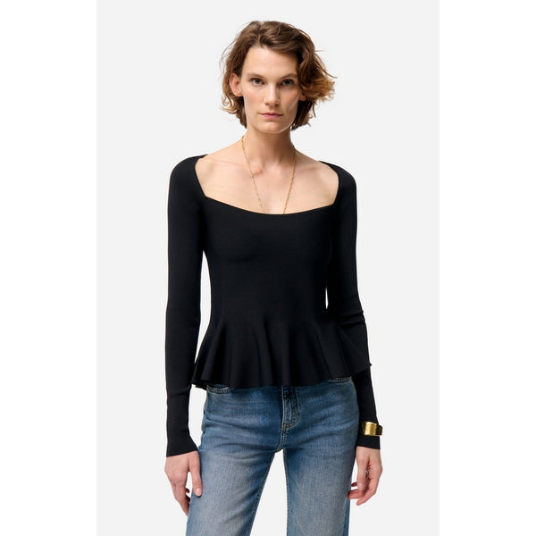 Maglione Flower - Nero