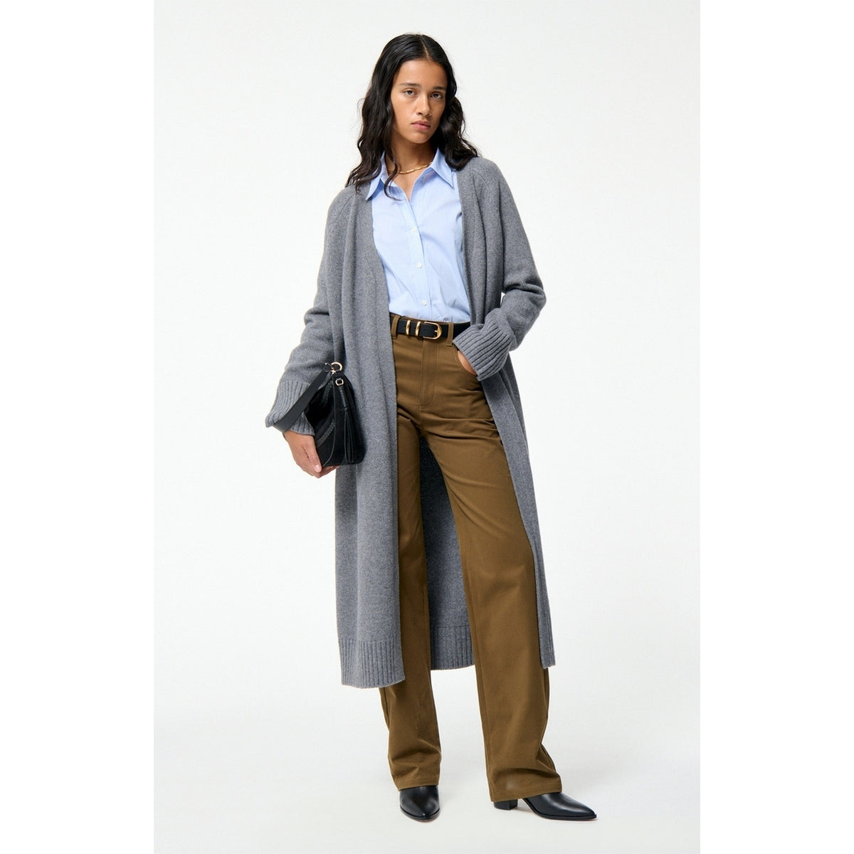 Cardigan Long Francine - Gris Chine
