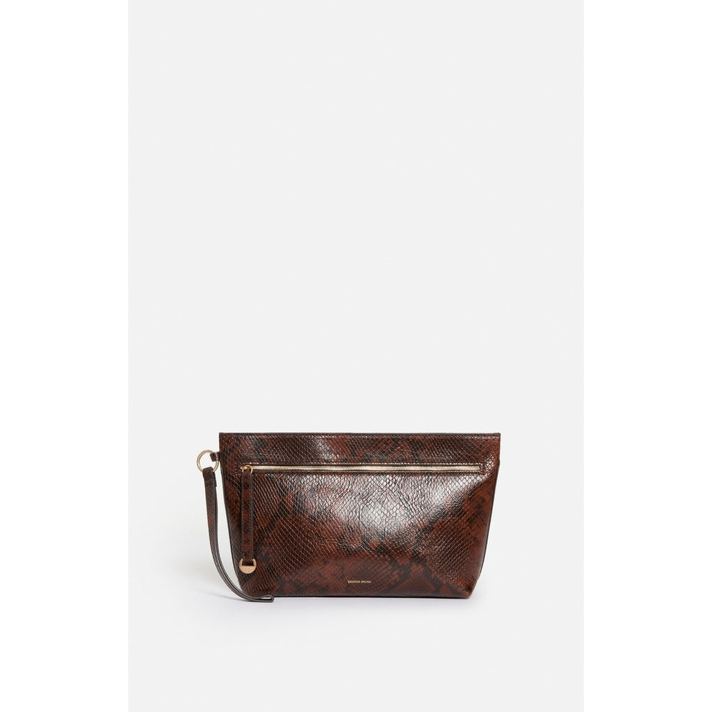 Pochette Zippee Zipped Clutch - Fauve