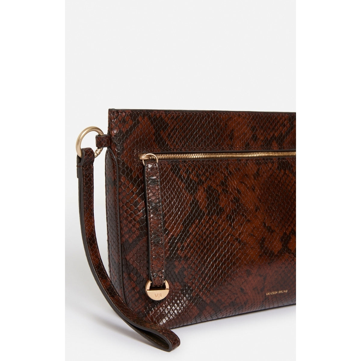 Pochette Zippee Zipped Clutch - Fauve