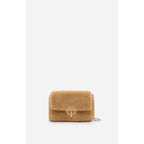 Mellem Moon Skuldertaske Med Klap - Beige