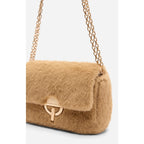 Mellem Moon Skuldertaske Med Klap - Beige