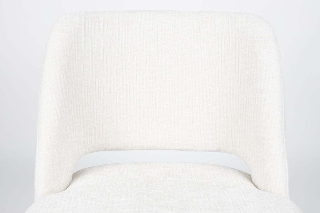 Yves - Dining Room Chair - Polyester - White/Beige