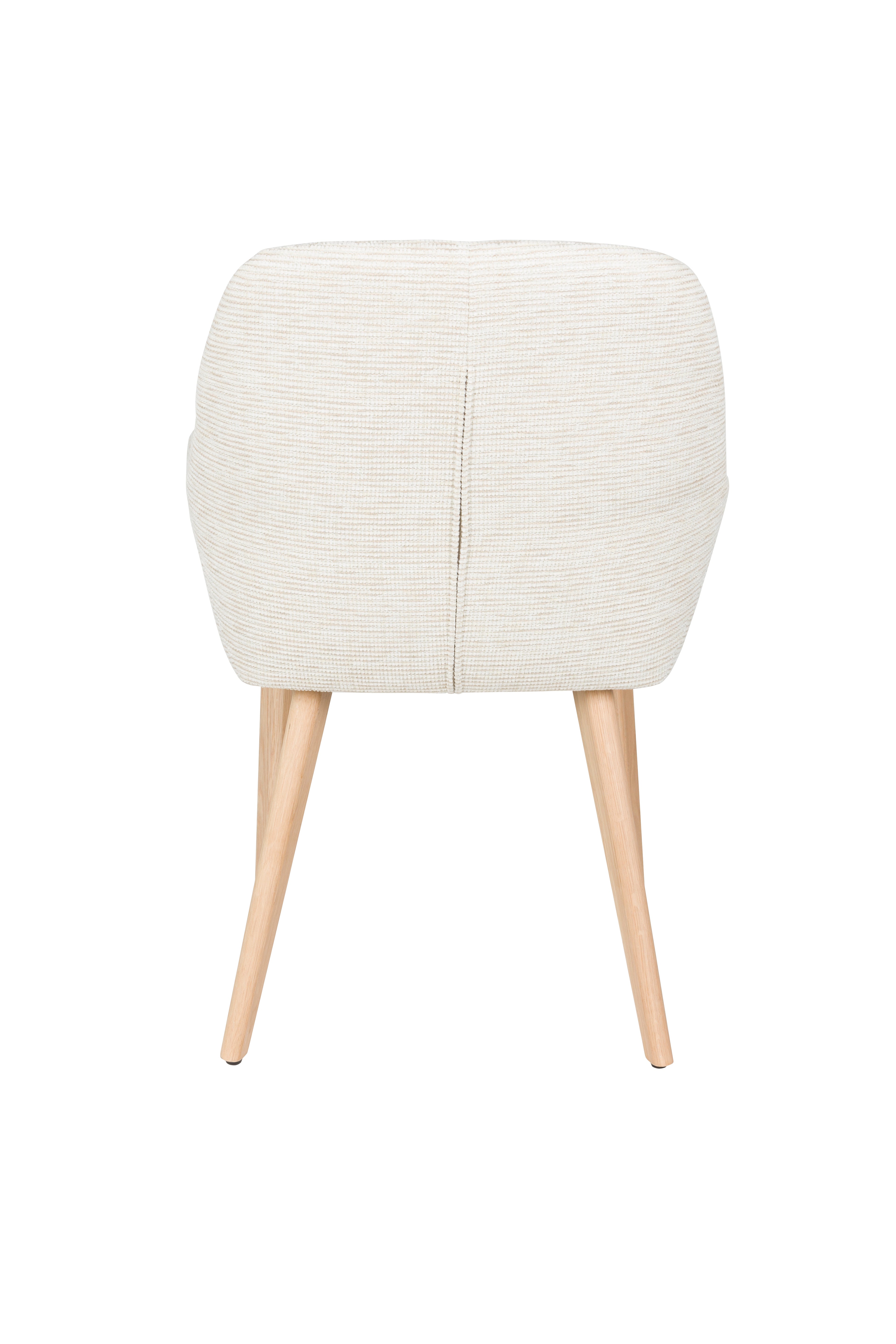 Loua - Dining Chair - Polyester - Off-White/Off-White