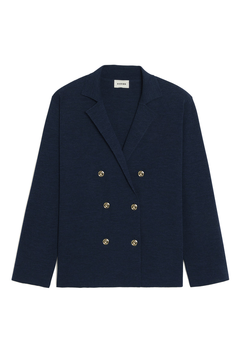 Veste Blazer - Bleu Denim - Femme