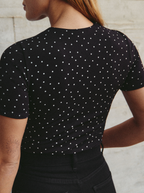 Top Galaxy Dots Manches Courtes