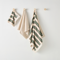 Bath Towel - Green Stripes
