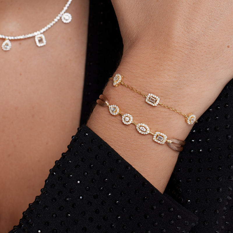 Bracelet Cordon Gabriella - Doré