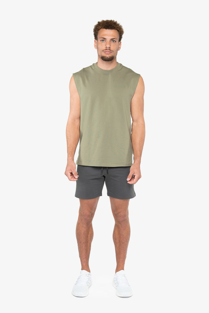 Cut Off Active Terry - Frosty Green