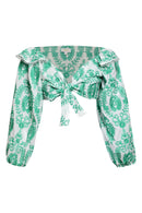 Top Aleksandra - Broderies Vert