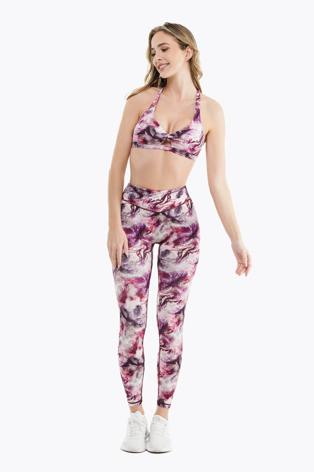 Reggiseno sportivo Twist - Pink Blossom