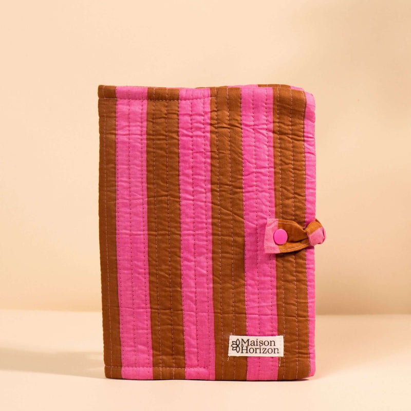 Notebook cover Noi.COUV054.Color: Mocha pink striped