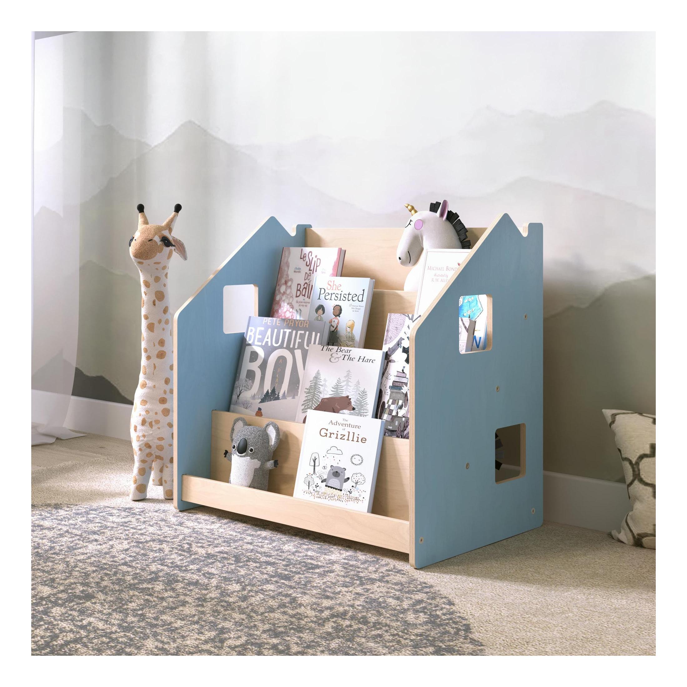 Children’s Bookshelf – Light Blue & Pink