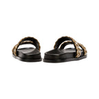 Ronda Black Comfort Two Straps Slides