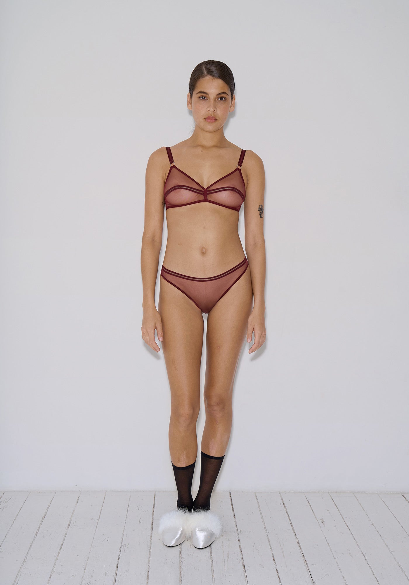 Gianni Triangle Bra - Hot Wine