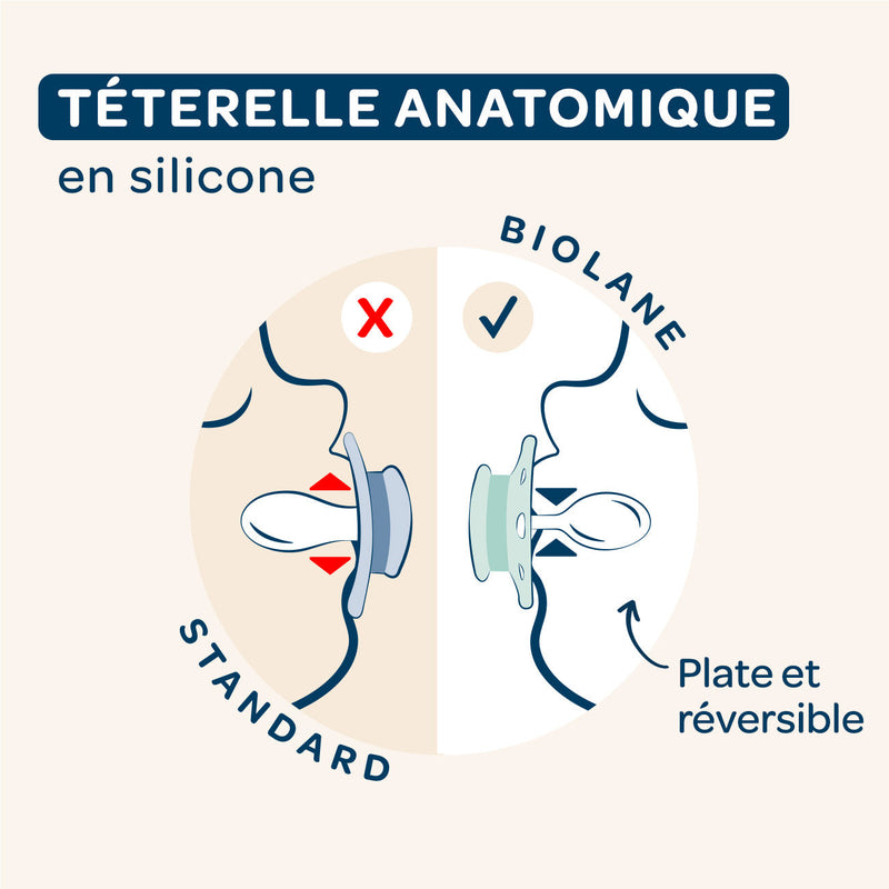 Set of 2 Anatomical Animal Pacifiers