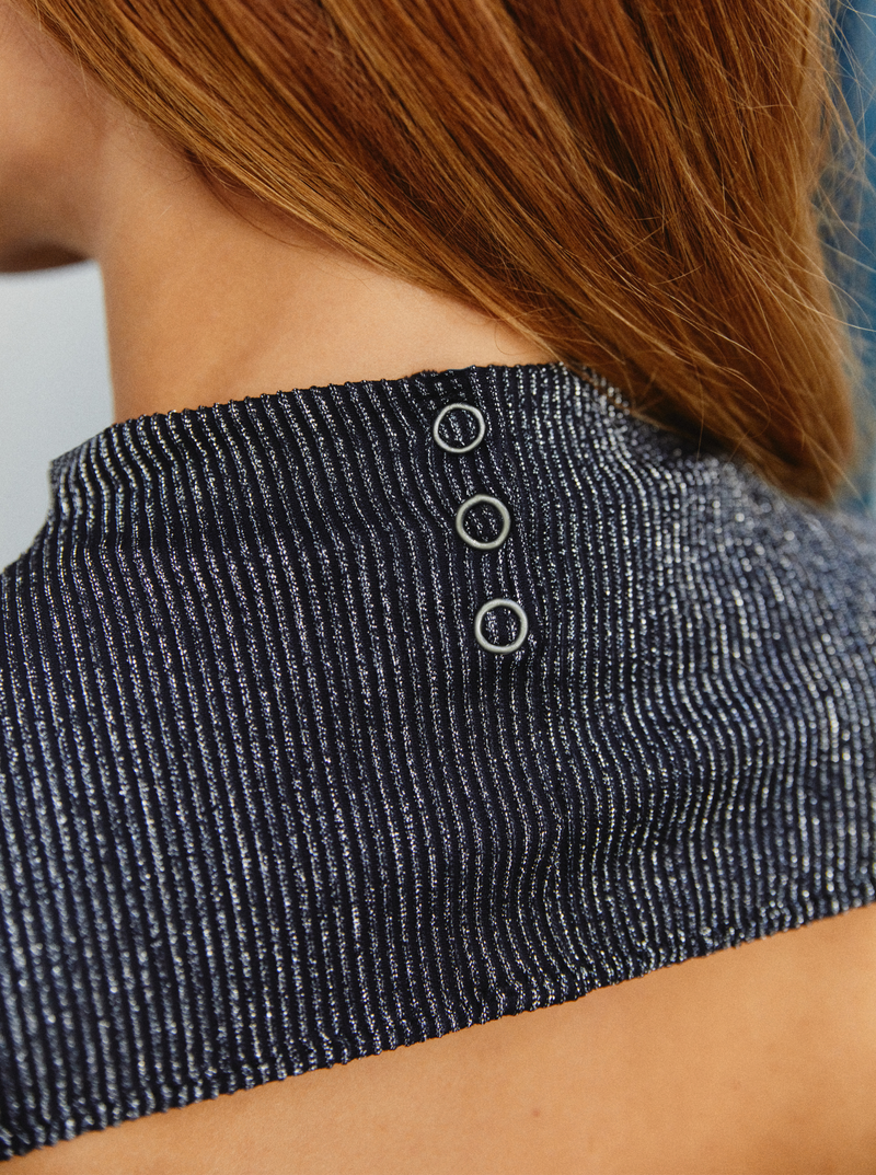 Body Silver Glow Col Montant