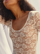 Body White Roses motif fleurs