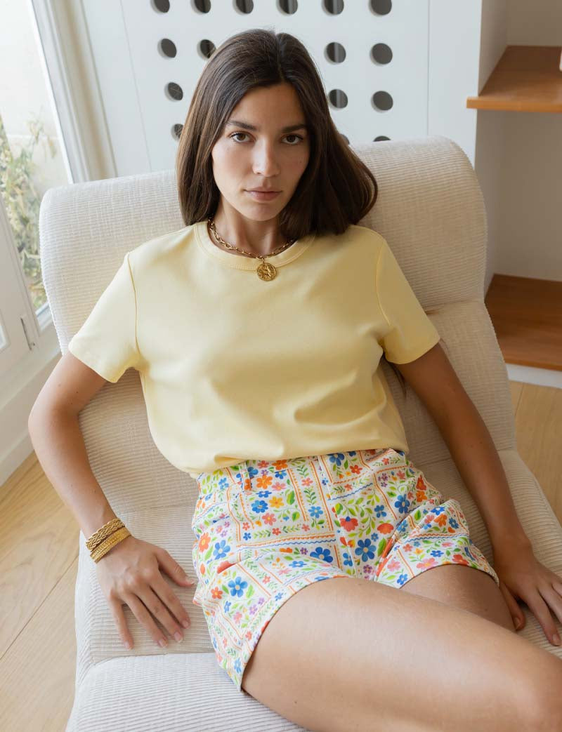 Short Patchwork Fleuri Kevy