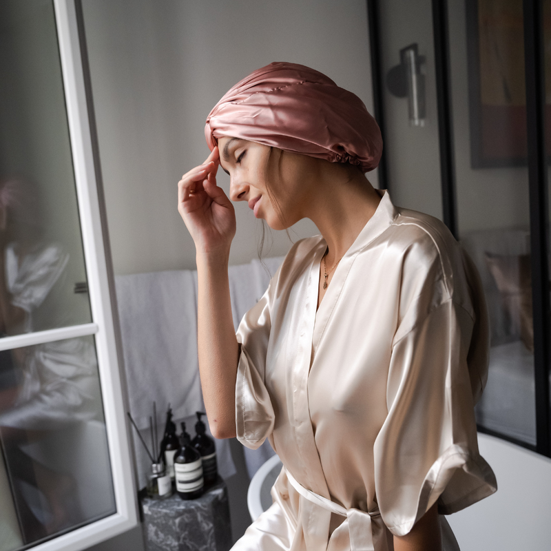 Le Turban En Satin - Rose Gold