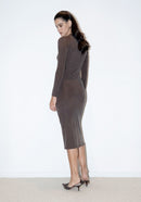 Robe Longue Antonia - Chestnut