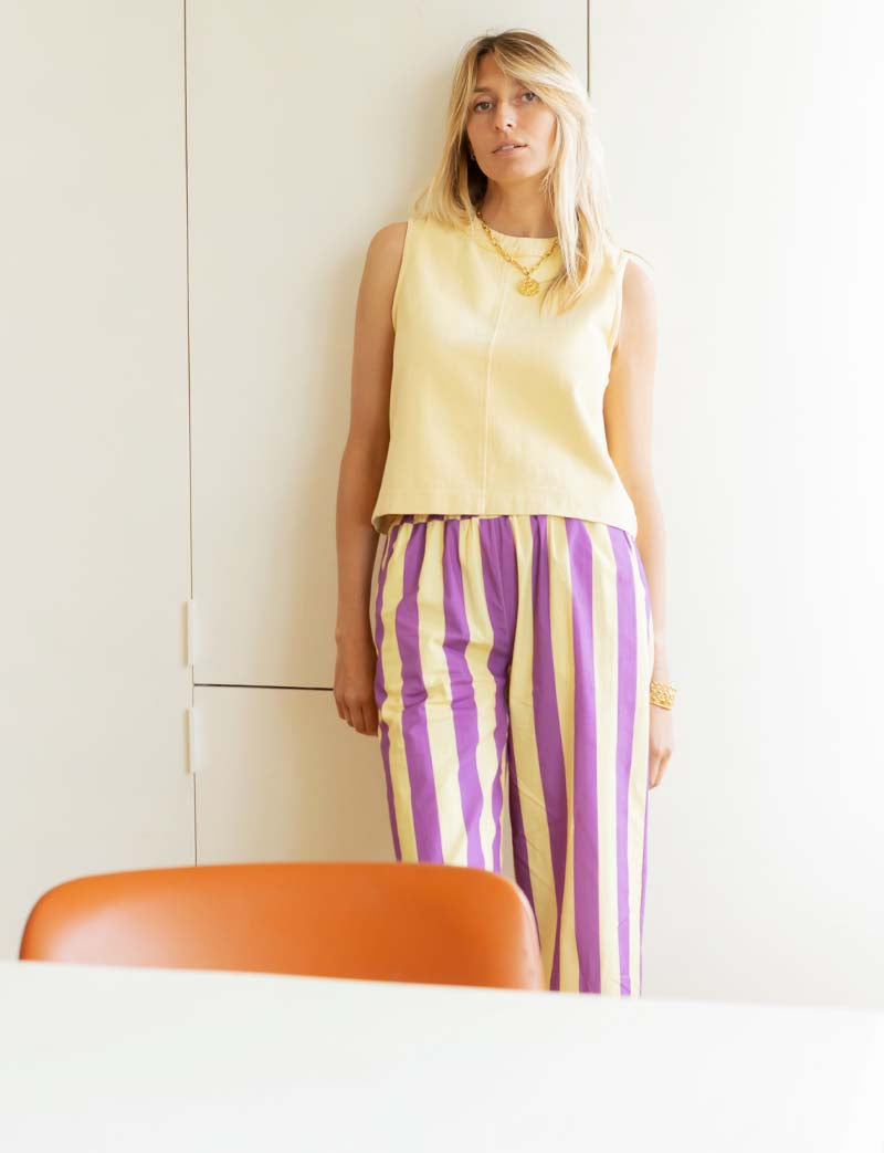 Pantalon Jaune & Violet Gasty