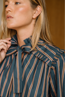 Blouse Georgie - Rayures Bleu Marine