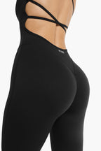 Tuta Flare Lace - Black